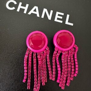 Balenciaga Pink Tassel Earrings